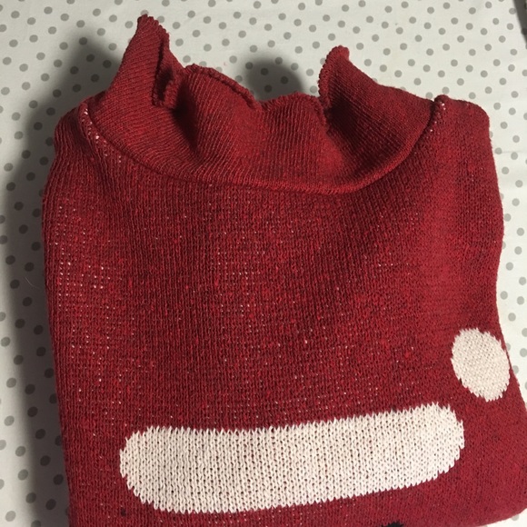 VTG Xmas Santa Sweater Binghamton Knitting Co Inc Made in USA Red XL NWOT - Picture 8 of 12